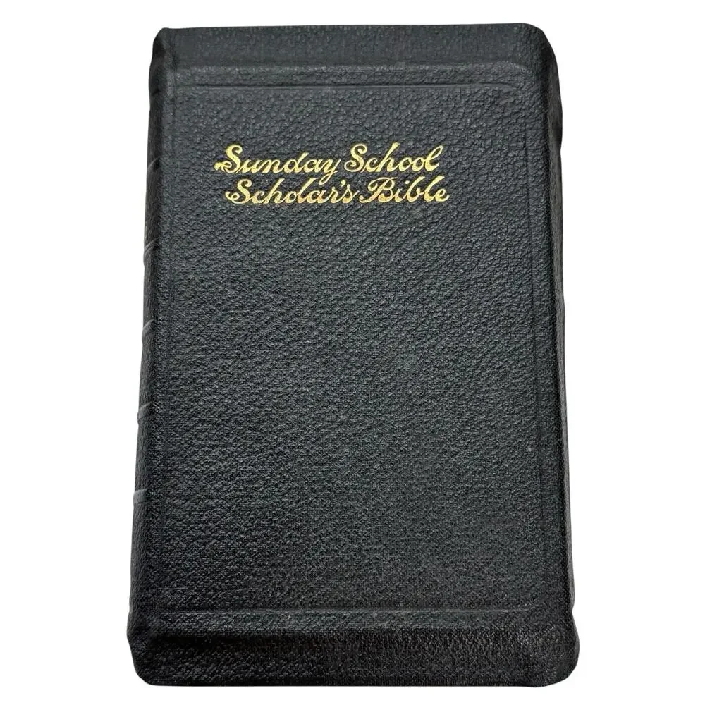 Sunday School Scholar’s Bible Original Box Antique Pocket Size Early 1900’s